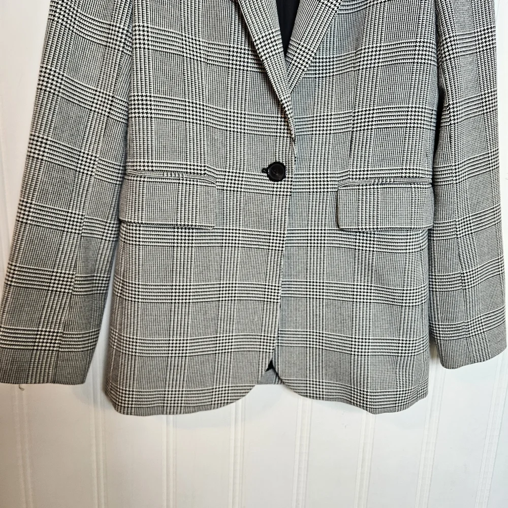Zara Glen Plaid Blazer Jacket Women S Equestrian Preppy Academia Clean Girl Work